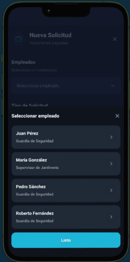 TWBA: Asistencia del personal